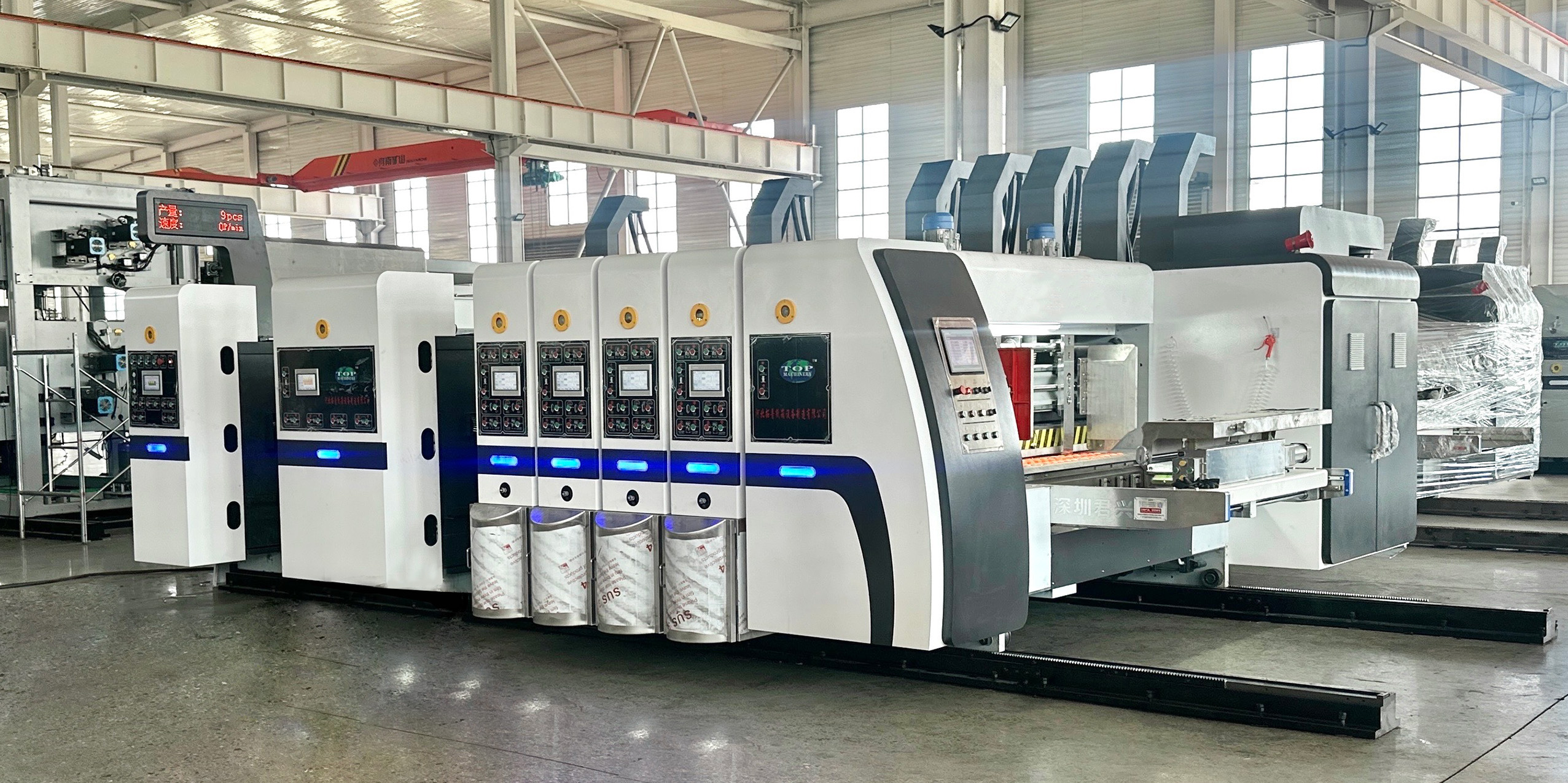 Automatic carton box printing machine